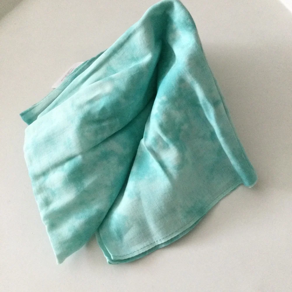 MADEWELL ORGANIC COTTON BANDANA TIE DYE COOL BLUE NWOT